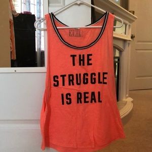 The struggle is real muscle tank